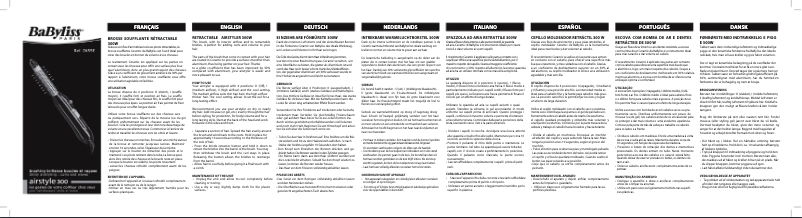 Image de la première page du manuel de l'appareil Airstyle 300 2655E