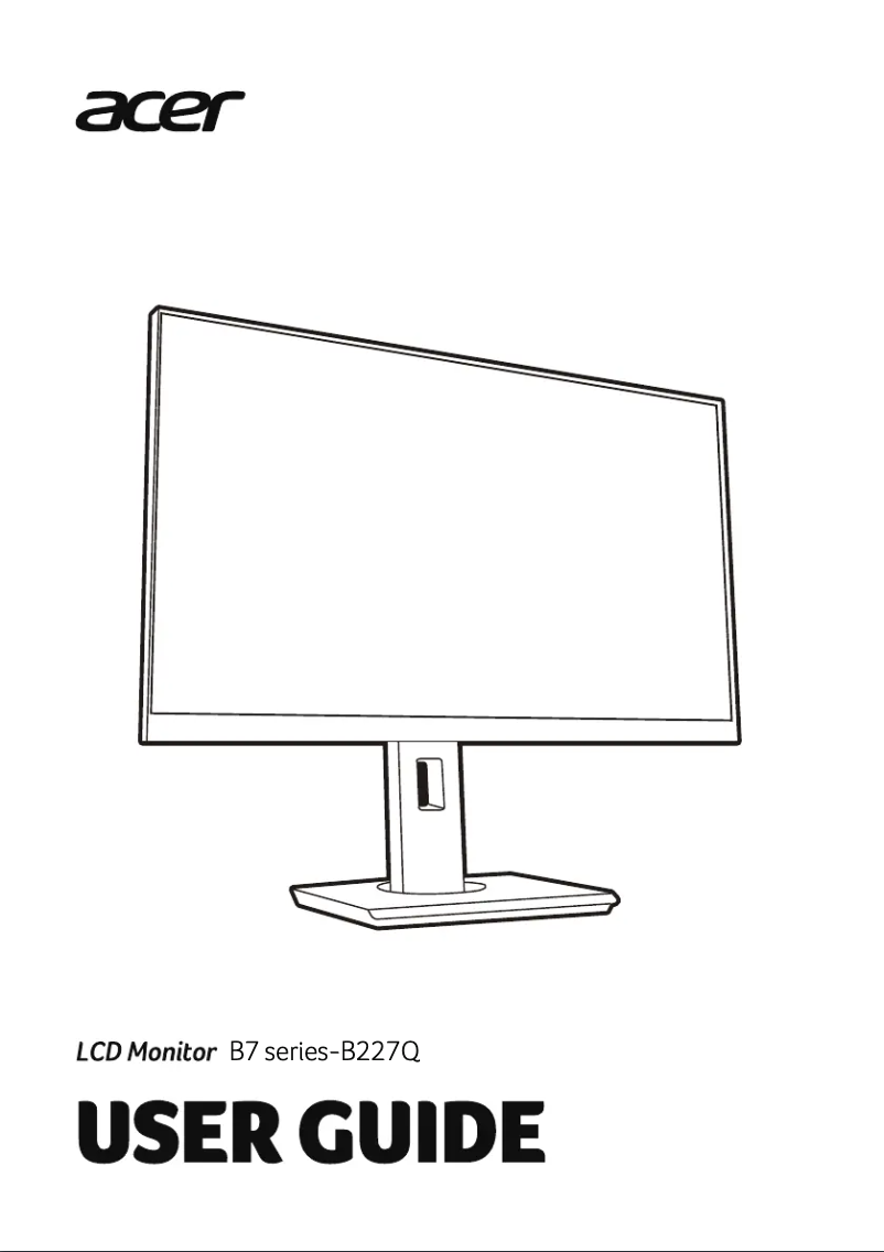 Página 1 del manual Manual de usuario Acer B227Q