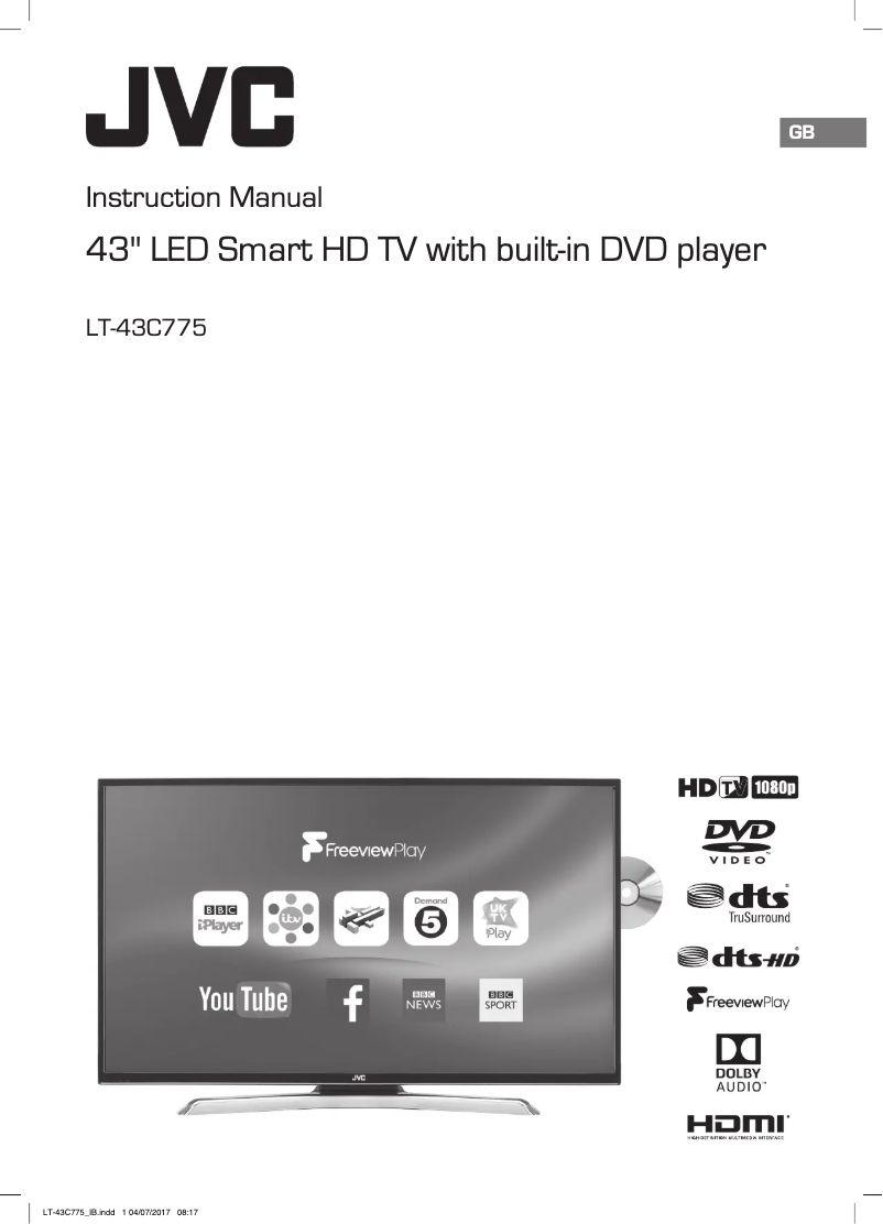 Page n°1 - Manuel utilisateur JVC LT-43C775