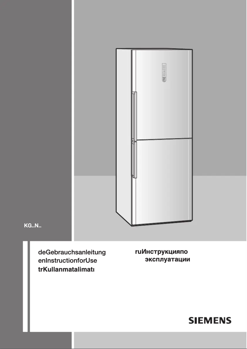 Page 1 de la notice Manuel utilisateur Siemens KG57NA01NE