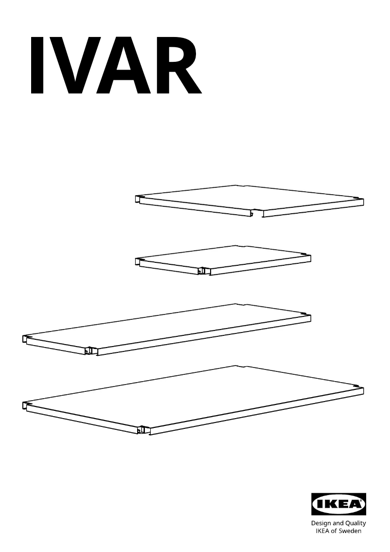 Página 1 del manual Manual de usuario Ikea IVAR 605.637.99