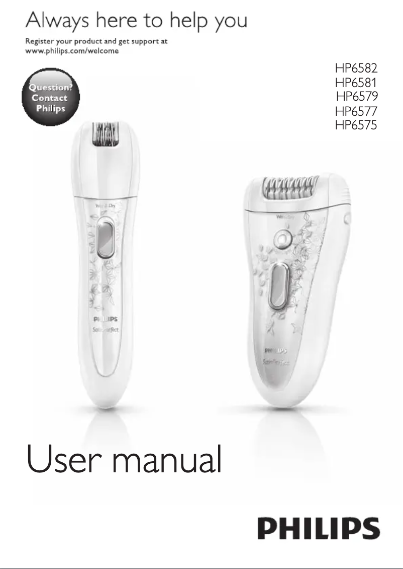 Page n°1 - Manuel utilisateur Philips SatinPerfect HP6577