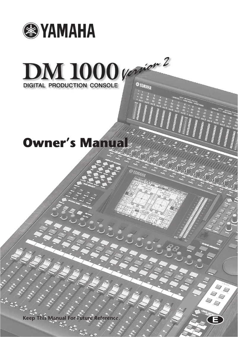 Página 1 del manual Manual de usuario Yamaha DM1000 Version 2