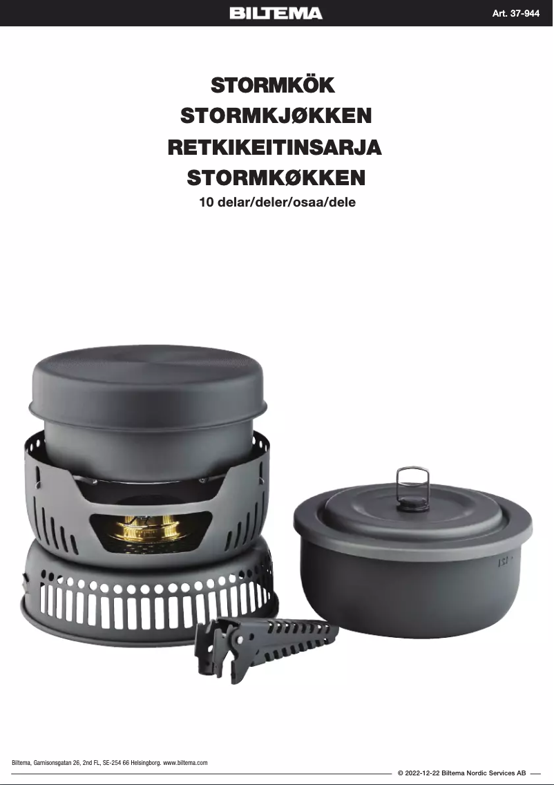 Page n°1 - Manuel utilisateur Biltema 37-944