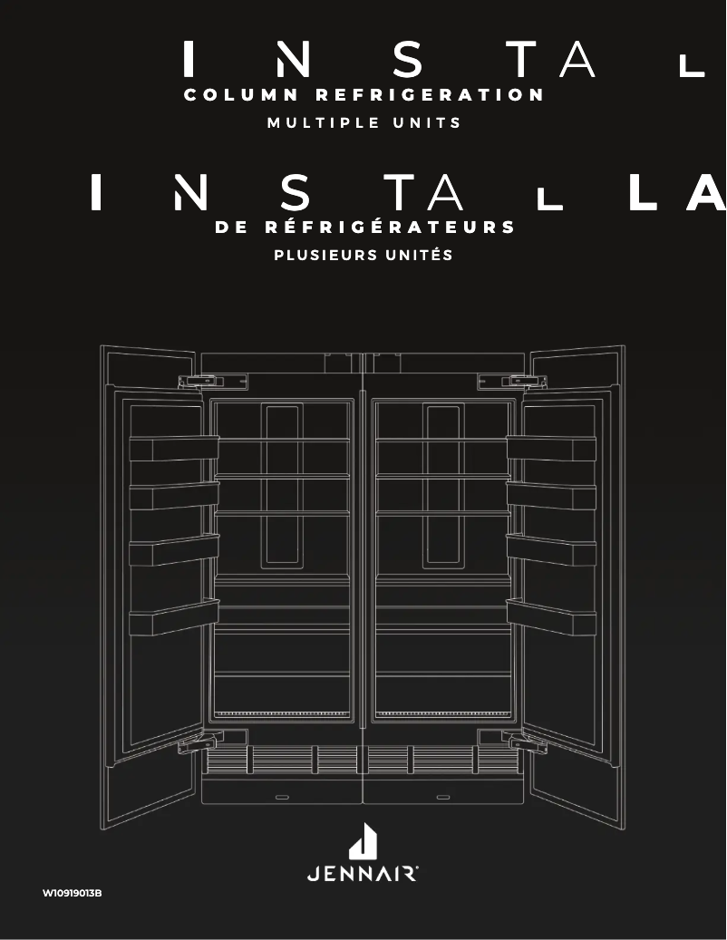 Page n°1 - Instructions / montage JennAir JBRFR36IGX