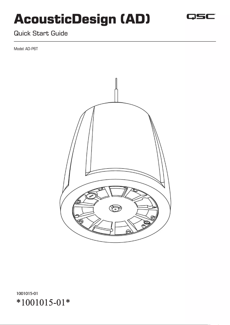 Image de la première page du manuel de l'appareil AD-P6T
