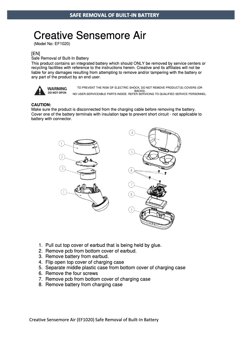 Image de la première page du manuel de l'appareil Sensemore Air