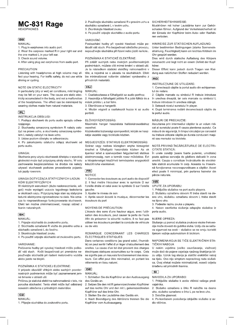 Page 1 de la notice Manuel utilisateur ModeCom Ghost