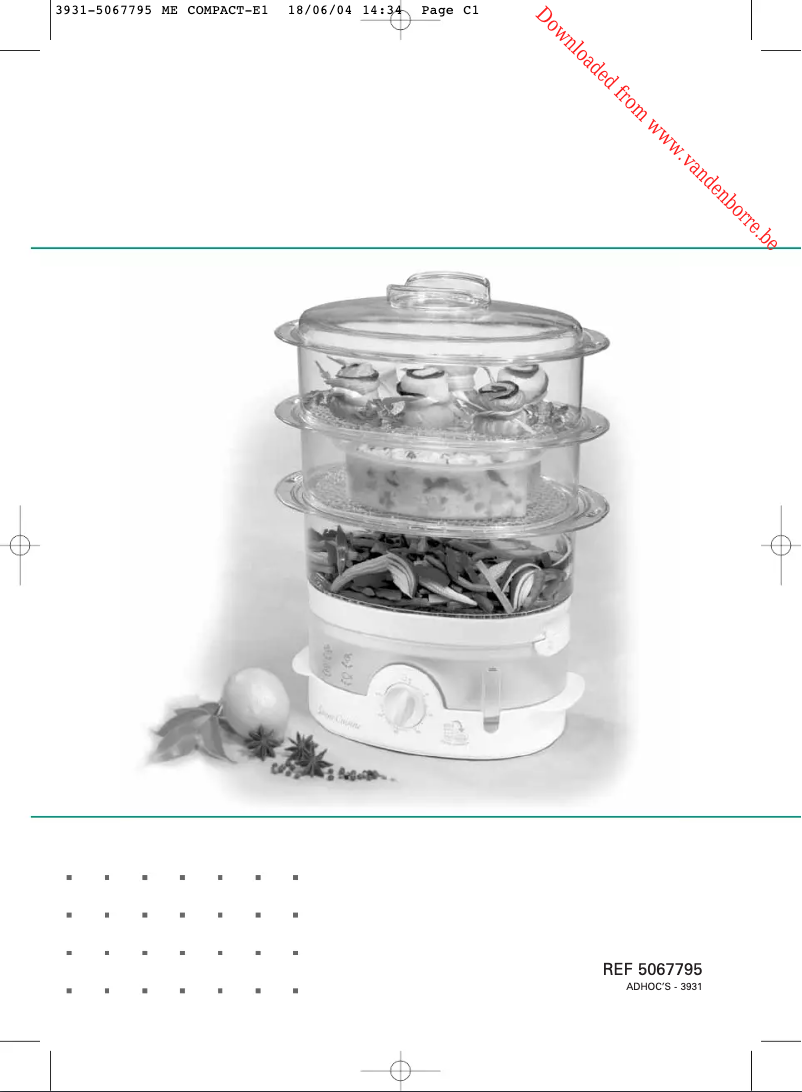 Image de la première page du manuel de l'appareil VitaSaveur VC151100