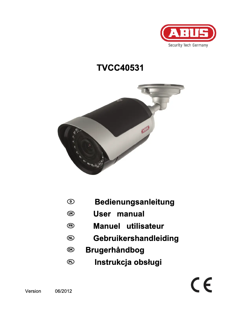 Image de la première page du manuel de l'appareil TVCC40531