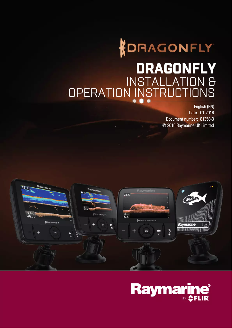 Page 1 de la notice Manuel utilisateur Raymarine Dragonfly 4 DV