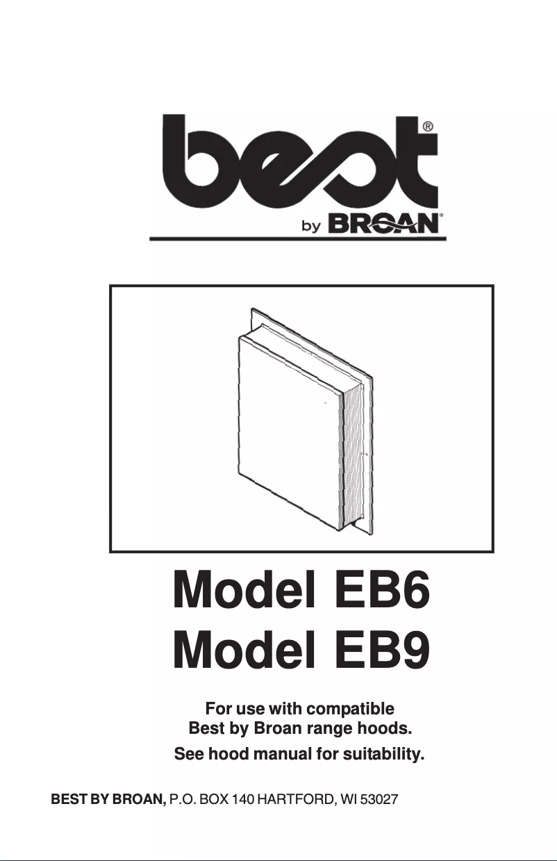 Page n°1 - Guide d'installation Best EB6