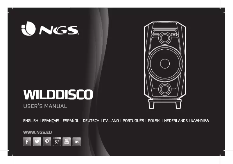 First page image of the manual for WILD DISCO
