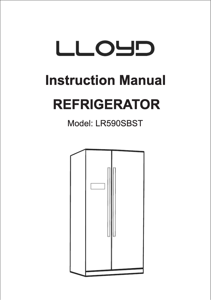 Page n°1 - Manuel utilisateur Lloyd LR590SBST