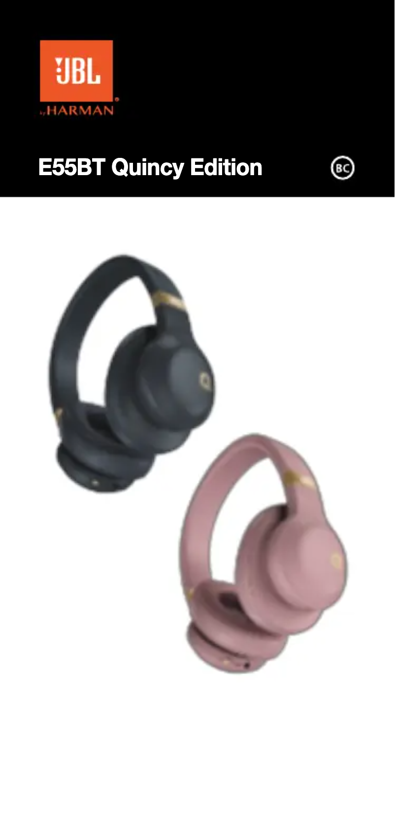 Image de la première page du manuel de l'appareil E55BT Quincy Edition