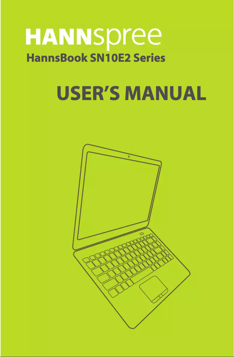 Page 1 de la notice Manuel utilisateur Hannspree HANNSbook SN10E20B82
