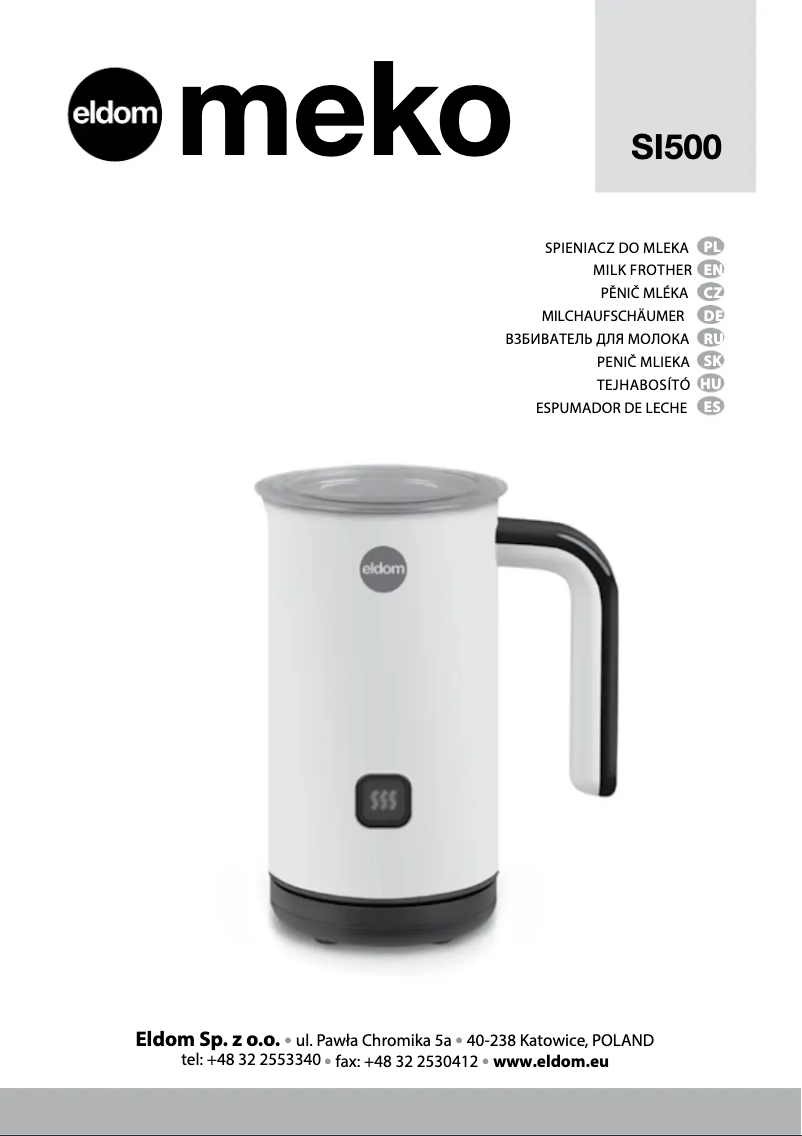 Page 1 de la notice Manuel utilisateur Eldom MEKO SI500