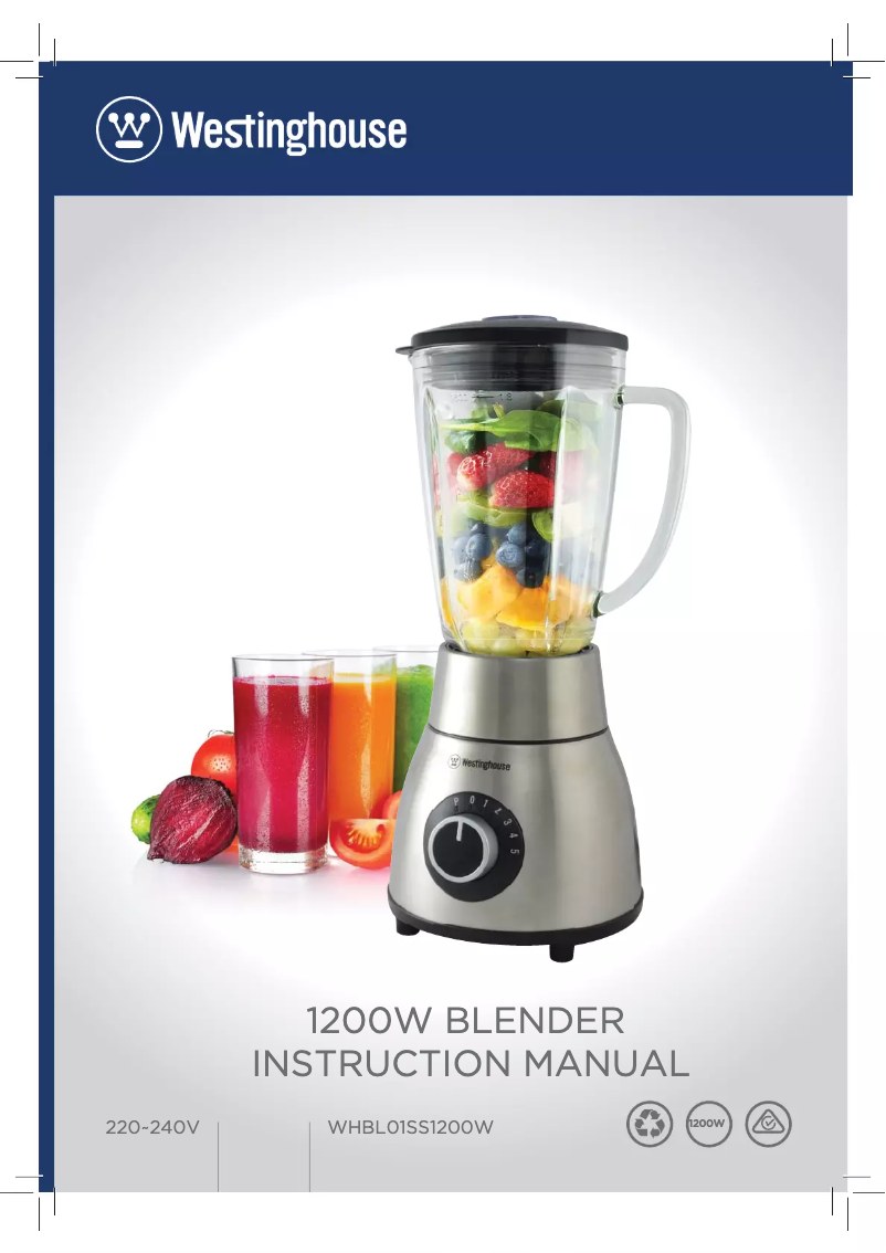 Page 1 de la notice Manuel utilisateur Westinghouse WHBL01SS