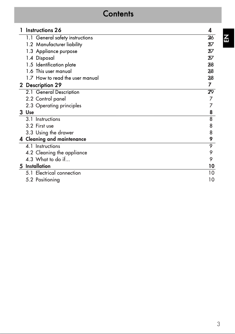 Image de la première page du manuel de l'appareil CPRU330X