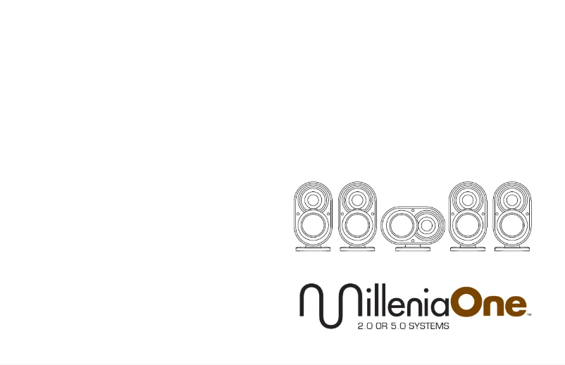 Image de la première page du manuel de l'appareil MilleniaOne 5.0 System