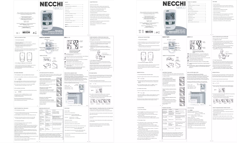 Página 1 del manual Manual de usuario Necchi N8800