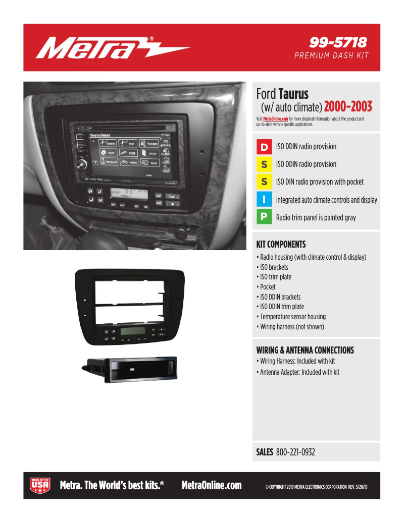 Page 1 of the manual Technical Sheet AXESS 99-5718