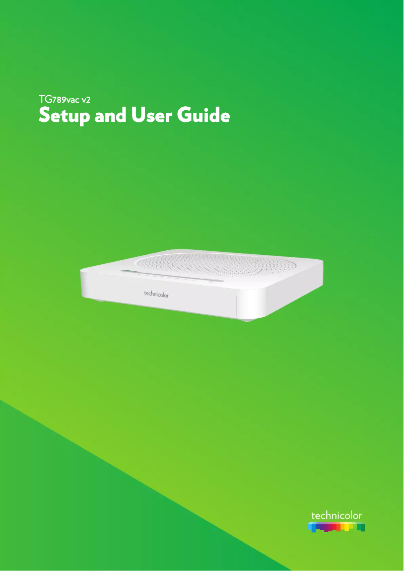 Image de la première page du manuel de l'appareil TG789vac v2