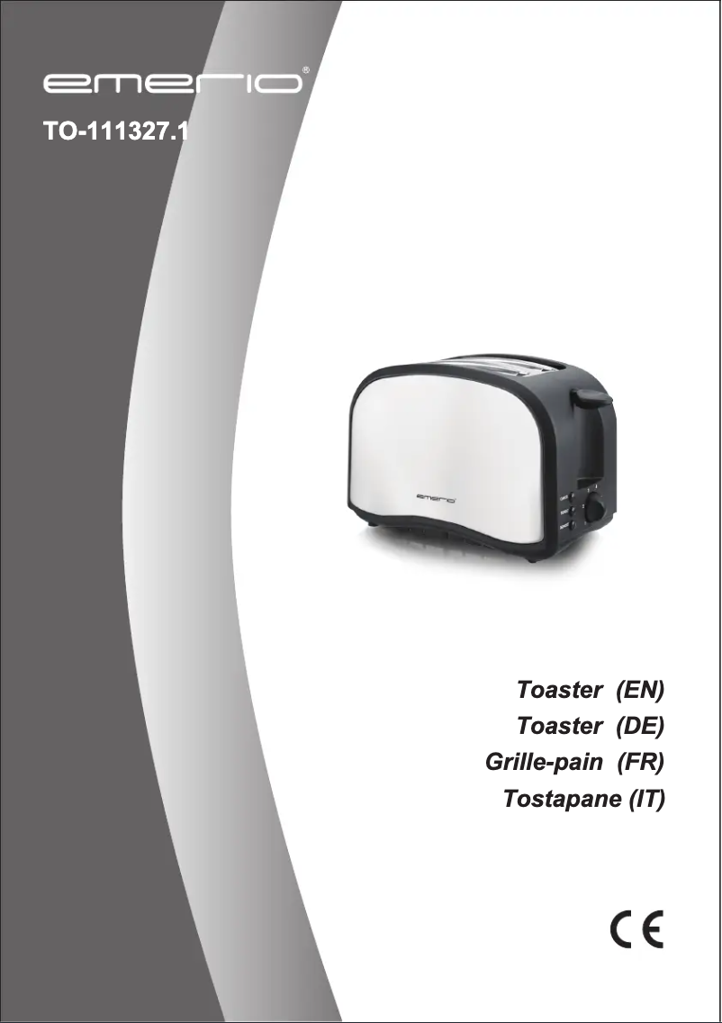 Page 1 de la notice Manuel utilisateur Emerio TO-111327
