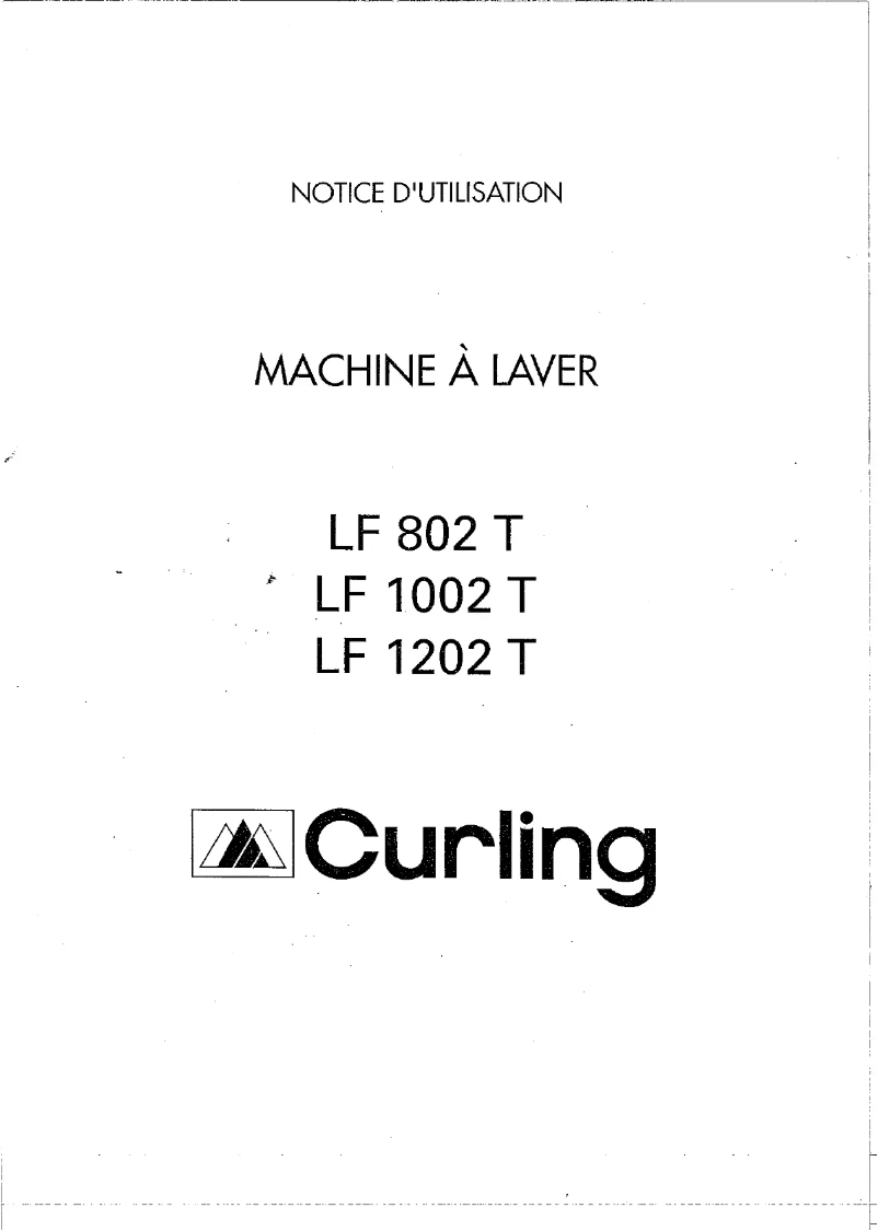 Page 1 de la notice Manuel utilisateur Curling LF 1202 T
