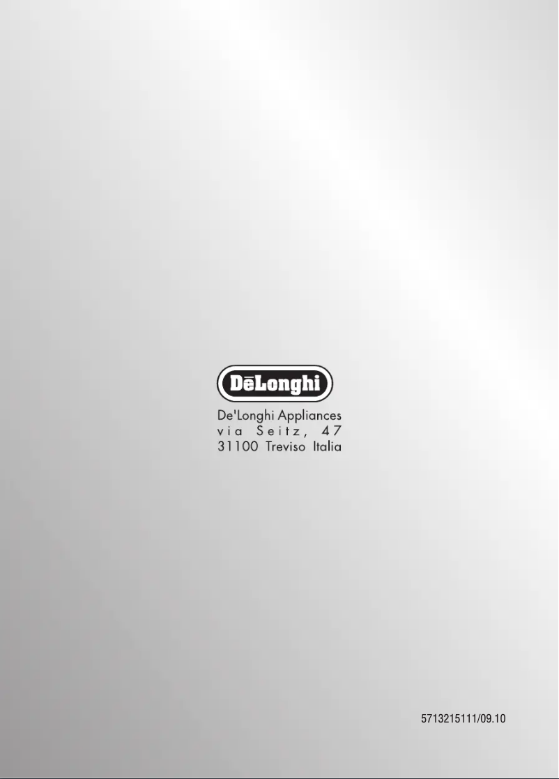 Page 1 de la notice Manuel utilisateur DeLonghi ECAM 24.450.S