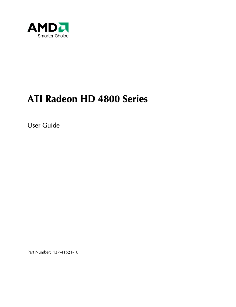 Page 1 de la notice Manuel utilisateur CLUB3D Radeon HD 4870 GDDR5