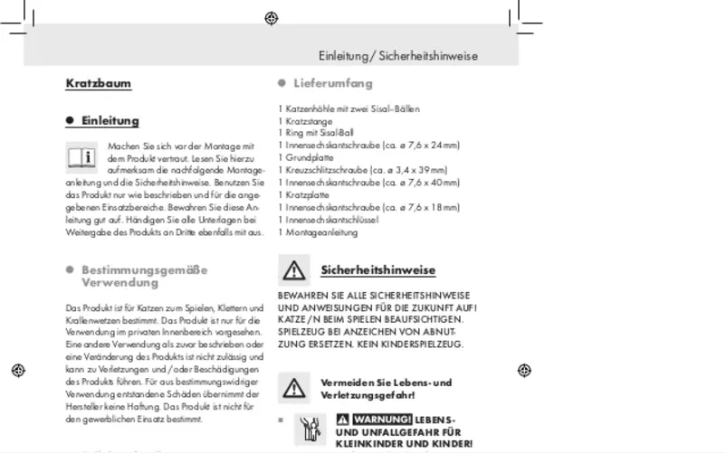 Page 1 de la notice Manuel utilisateur Zoofari IAN 63804
