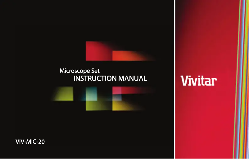 Page n°1 - Manuel utilisateur Vivitar VIV-MIC-20
