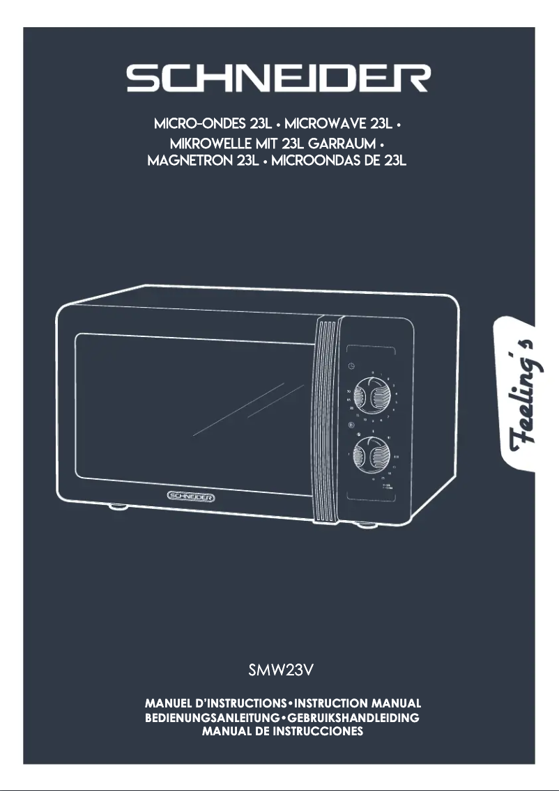 Image de la première page du manuel de l'appareil SMW23VMBL