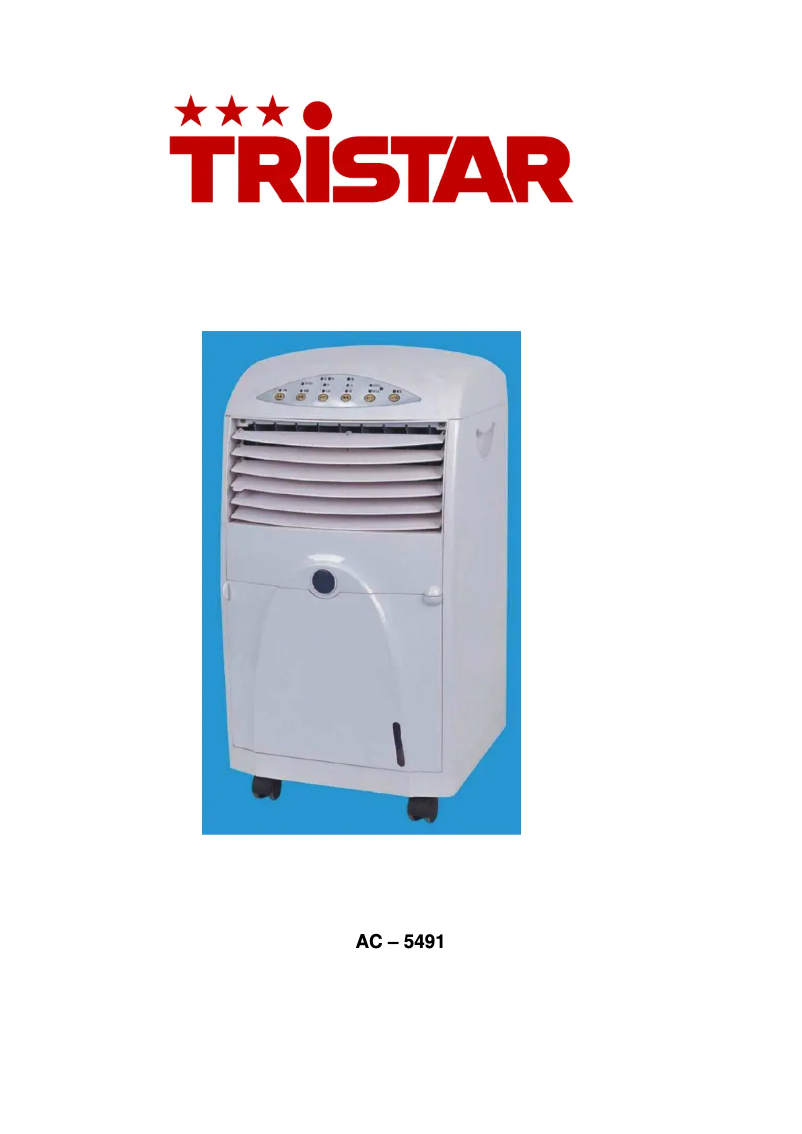 Page 1 de la notice Manuel utilisateur TriStar AC-5491