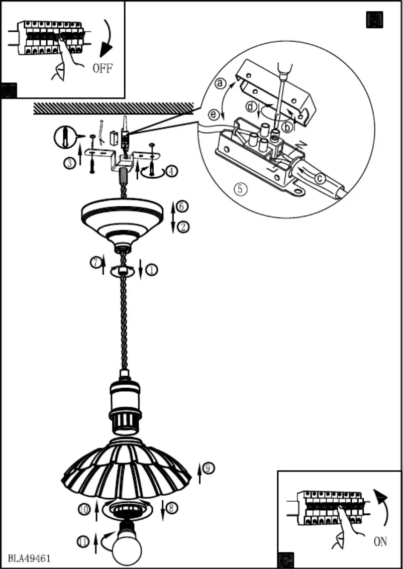Page 1 de la notice Manuel utilisateur Eglo Hemington