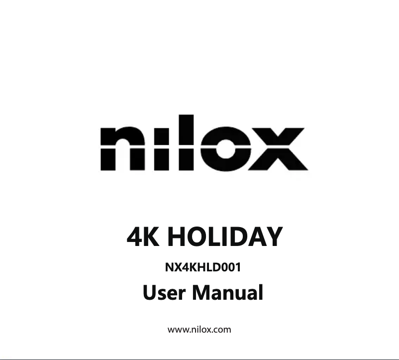 Page 1 de la notice Manuel utilisateur Nilox V1 Flip