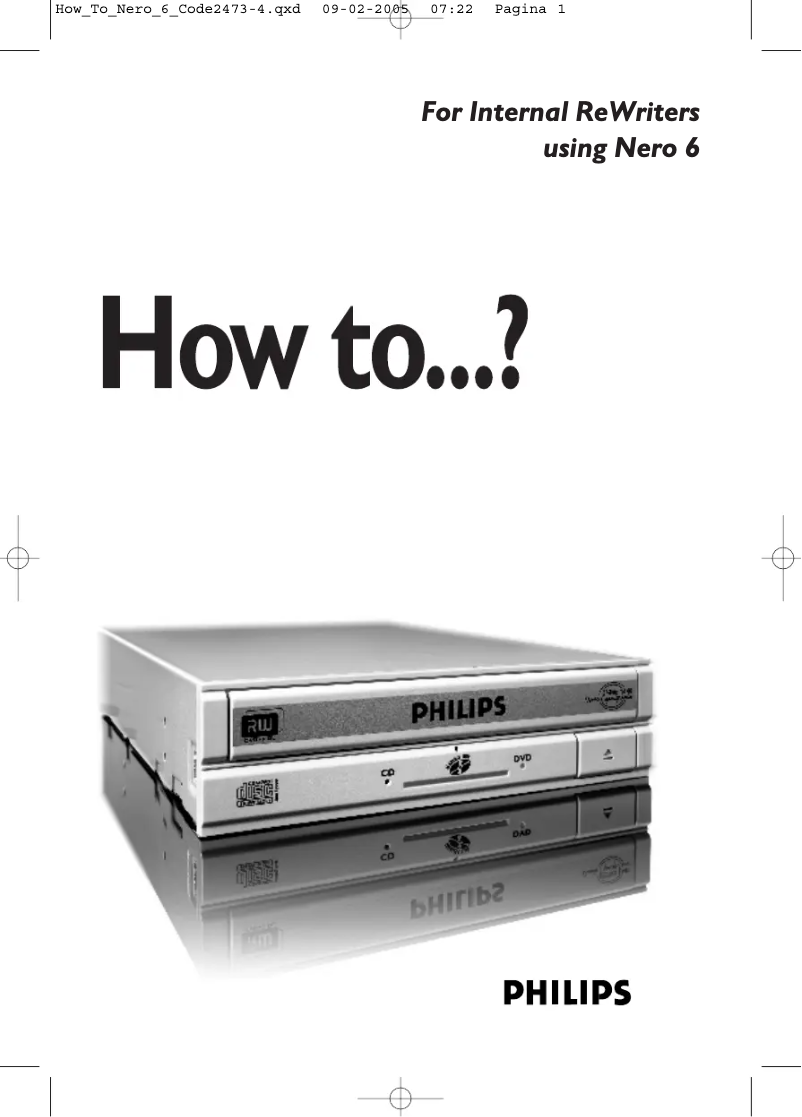 Page n°1 - Manuel utilisateur Philips DVDR1645