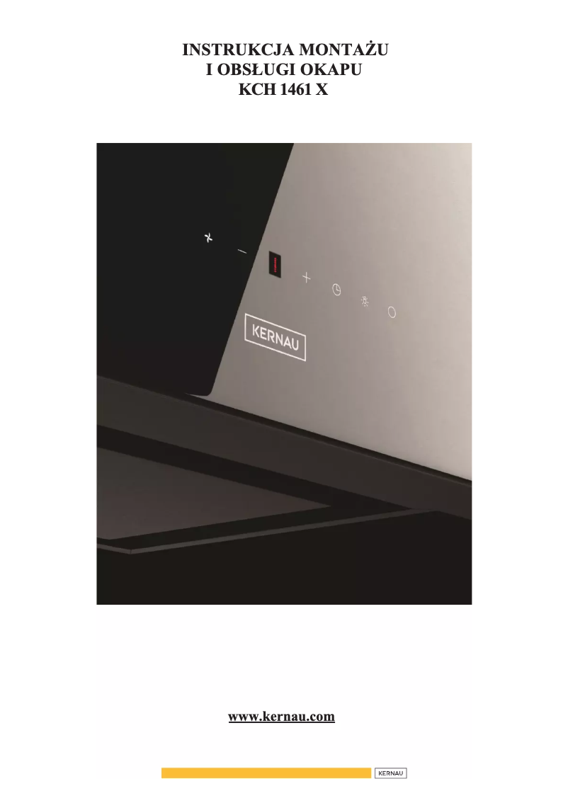 Page 1 de la notice Manuel utilisateur Kernau KCH 1461 X