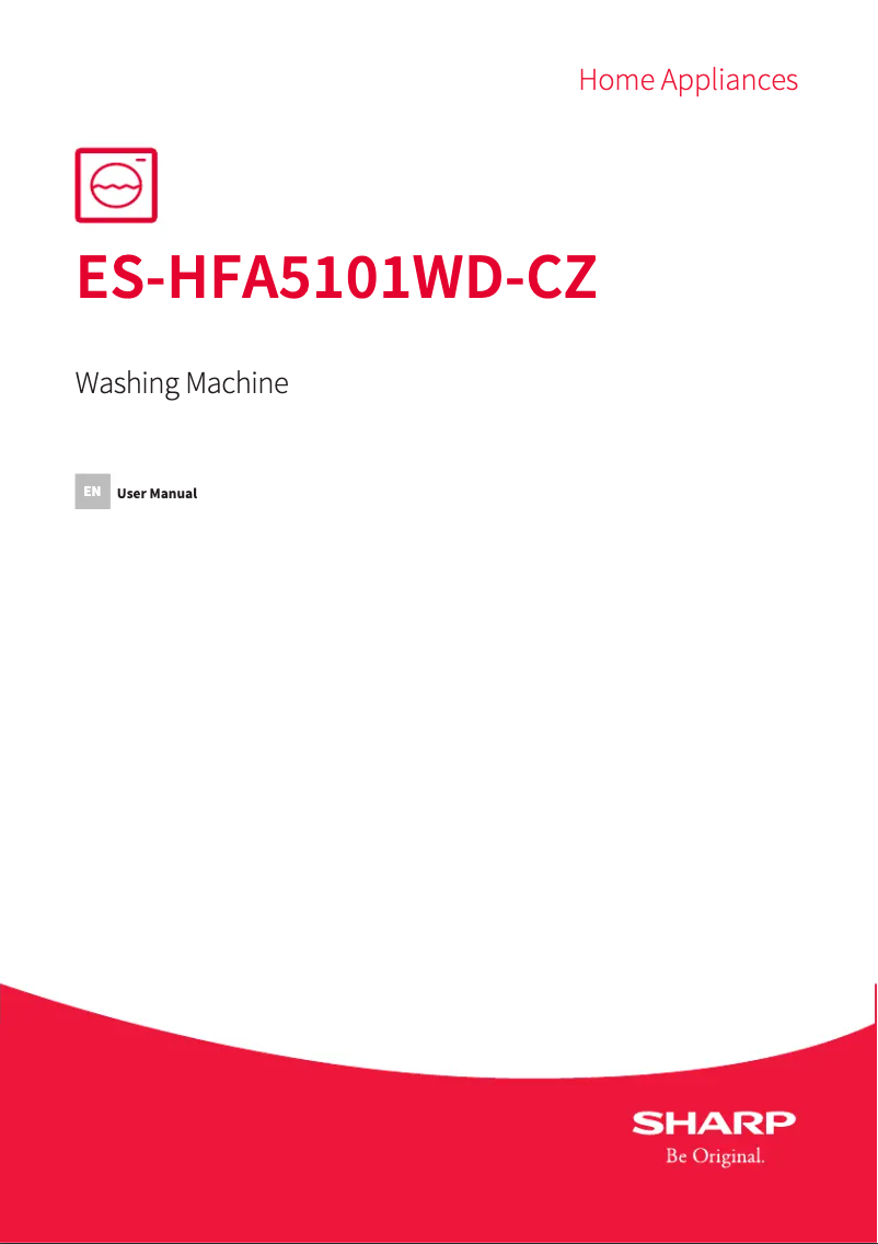 Page n°1 - Manuel utilisateur Sharp ES-HFA5101WD-CZ
