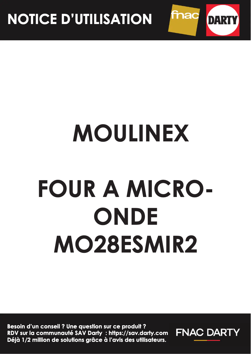 Image de la première page du manuel de l'appareil MV-SAM20TBK