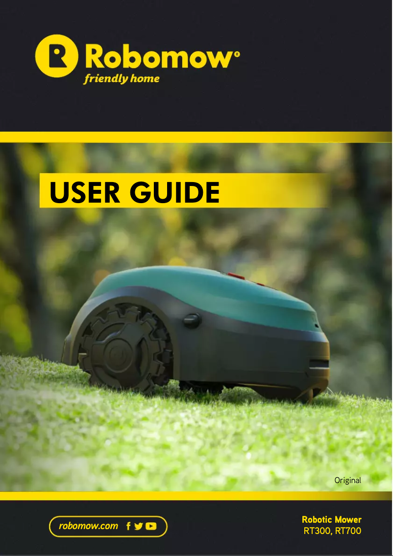 Page 1 de la notice Mode d'emploi Robomow RT300