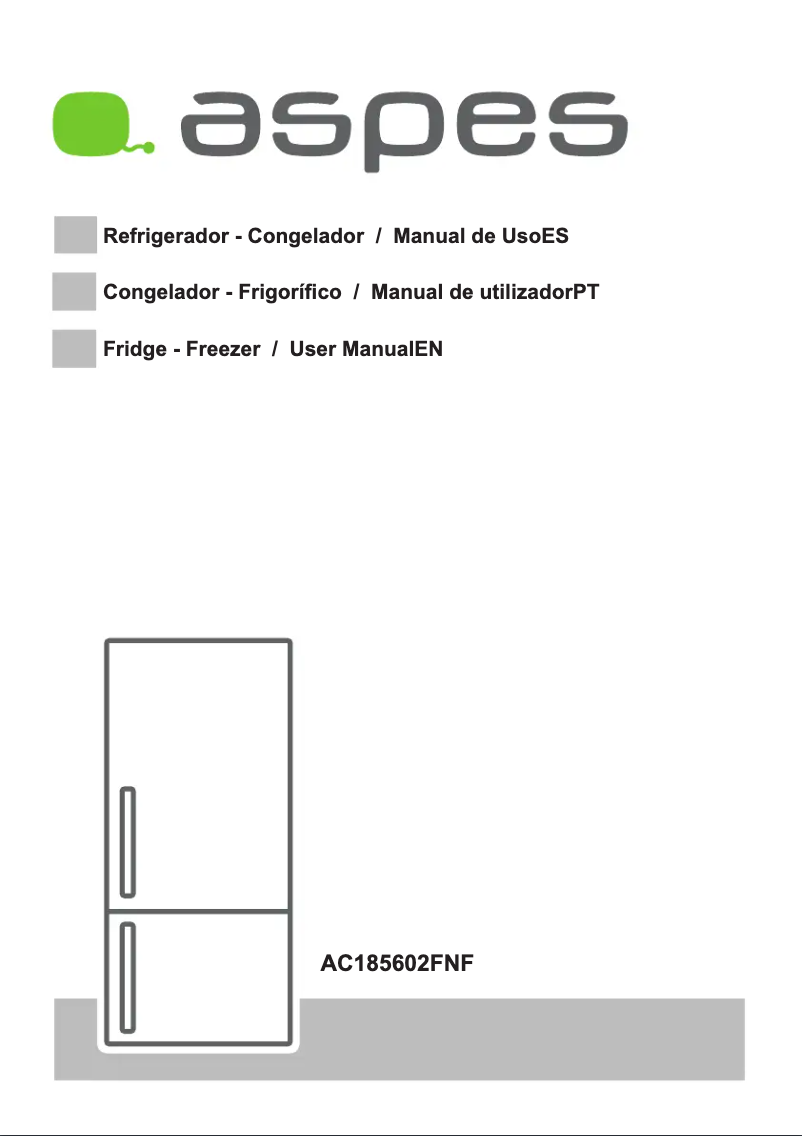 Page 1 de la notice Manuel utilisateur Aspes AC185602FNF