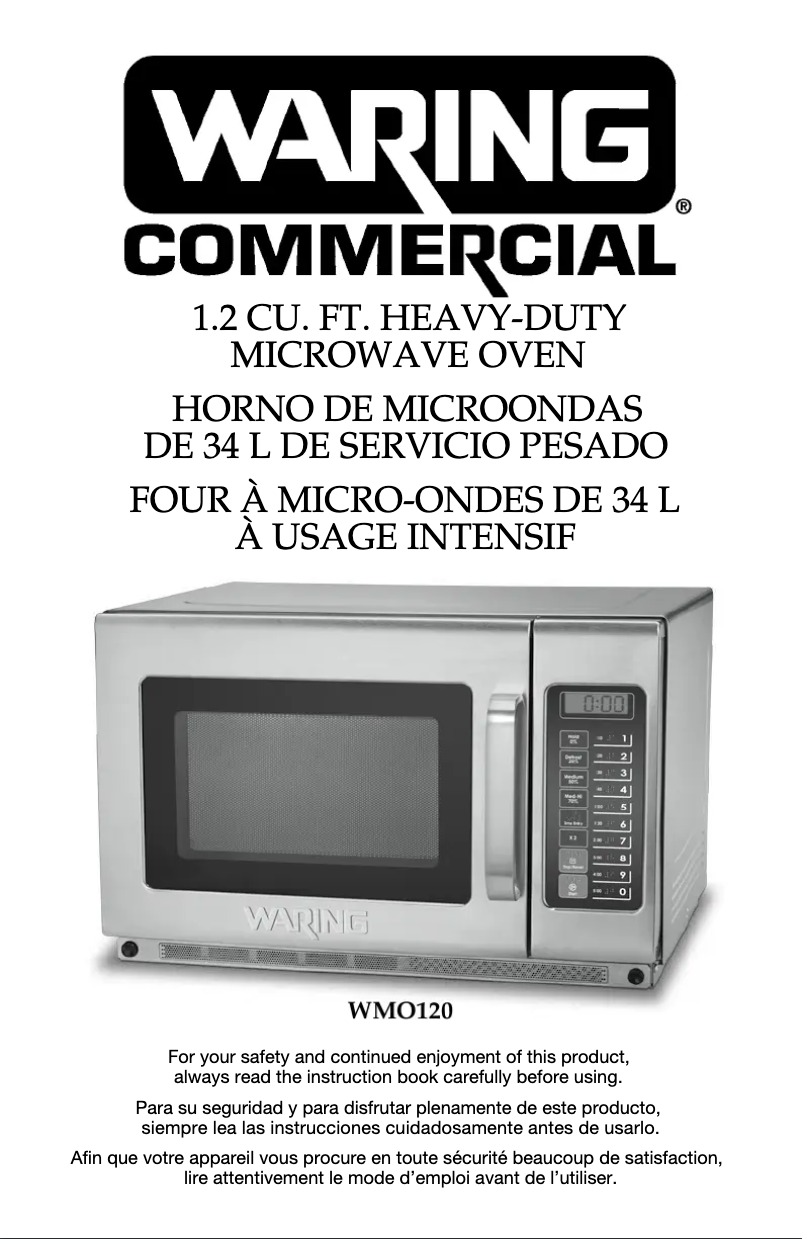 Page n°1 - Manuel utilisateur Waring Commercial WMO120