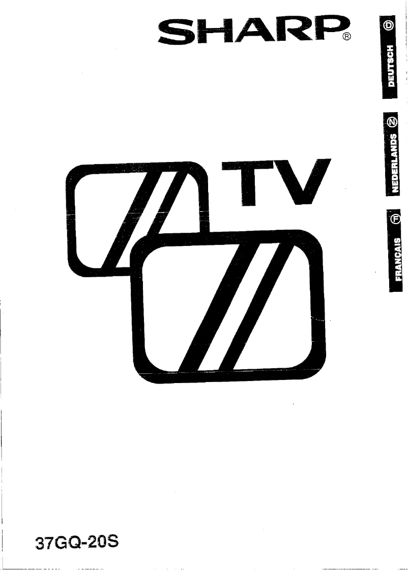 Page n°1 - Manuel utilisateur Sharp 37GQ20S