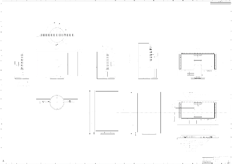 Page 1 de la notice Dessin technique NEC MultiSync EA275UHD