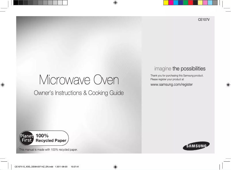 Page n°1 - Manuel utilisateur Samsung CE107V