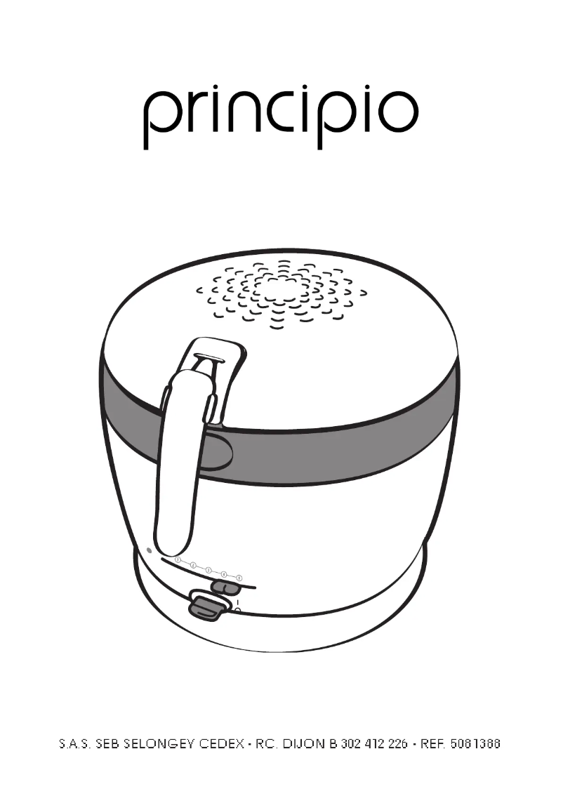 Page 1 de la notice Manuel utilisateur Tefal FF1018 Principio