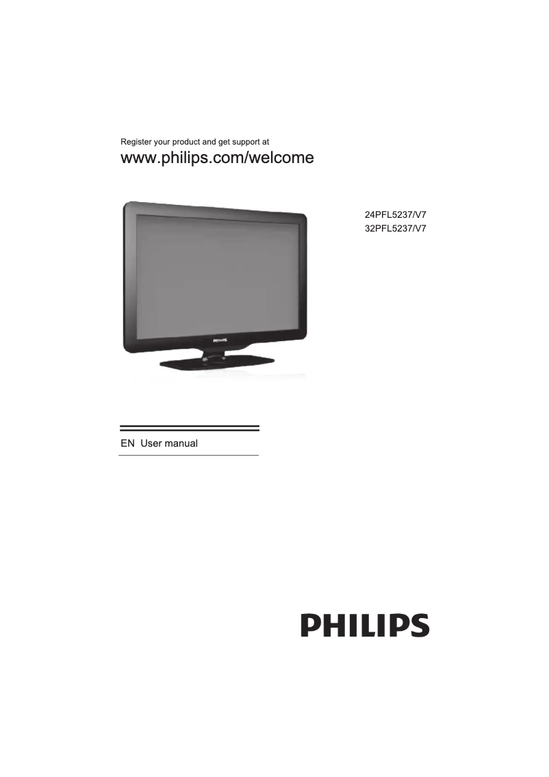 Image de la première page du manuel de l'appareil 24PFL5237