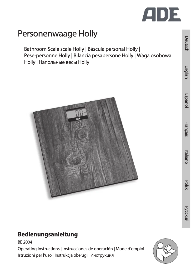 Page 1 de la notice Manuel utilisateur ADE Holly BE 2004